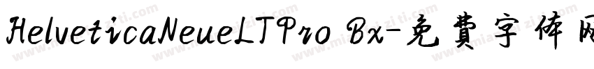 HelveticaNeueLTPro Bx字体转换